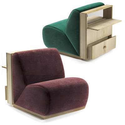 现代单人沙发 木质单椅